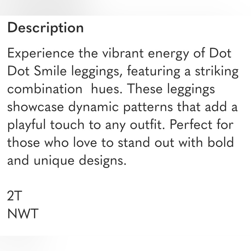 Dot Dot Smile 3pairs Kids 2T Leggings Soft Multi Colors Layering Pieces PlayTime - Picture 9 of 9